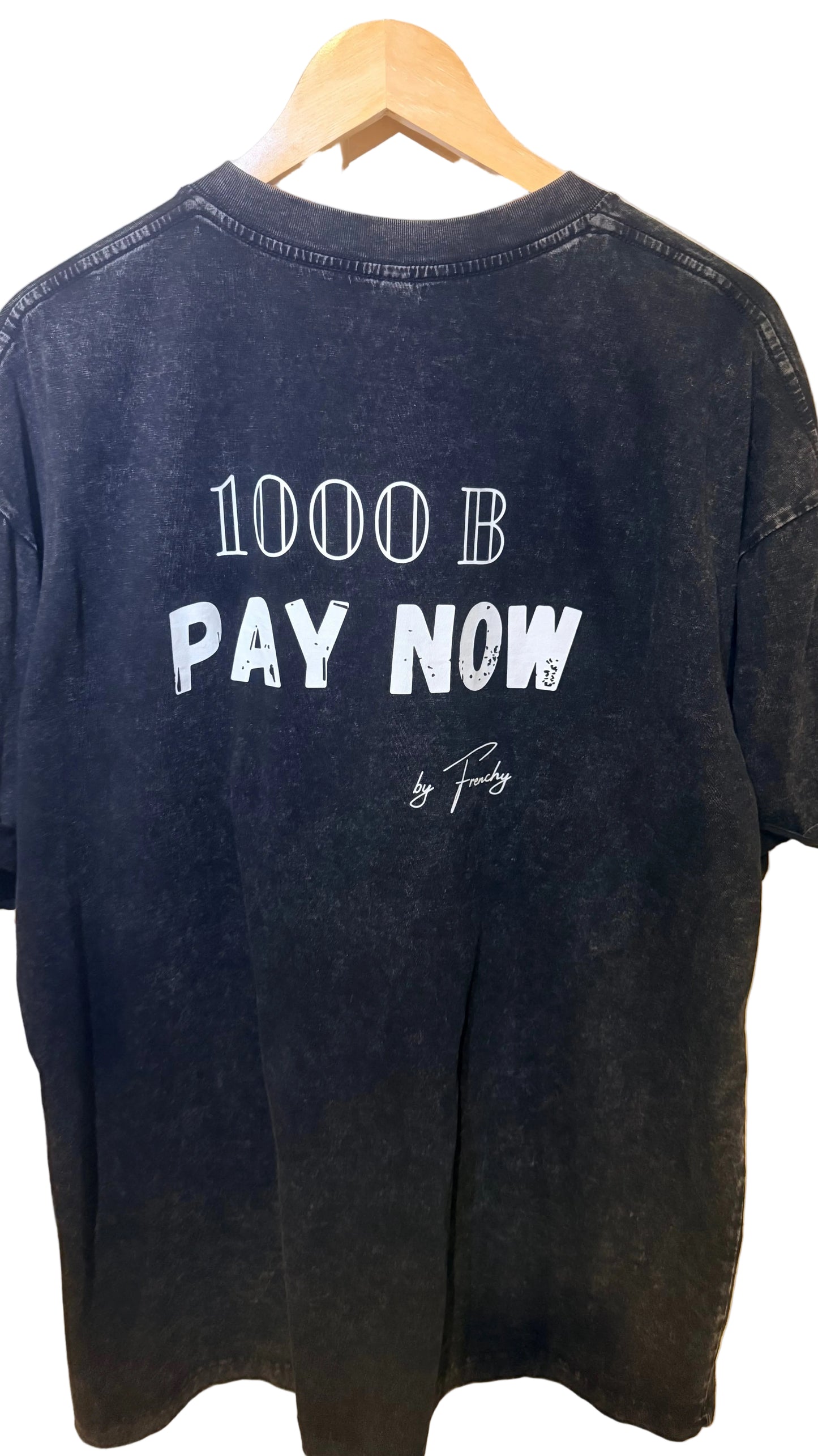 T-SHIRT Oversize  UNISEX Black / faded black / pink « 1000 BTH PAY NOW »❤️