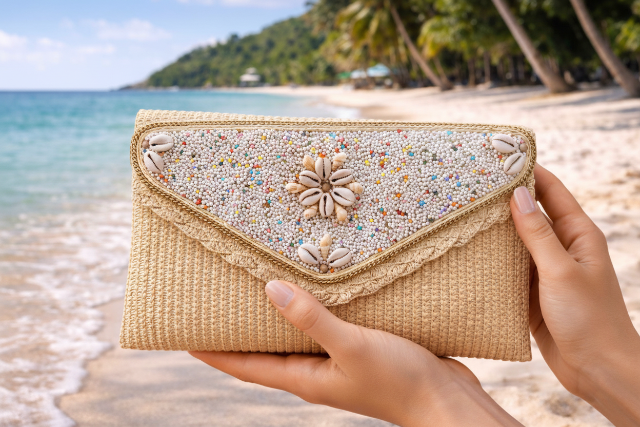 POUCH « ISLAND PEARL » 🐚